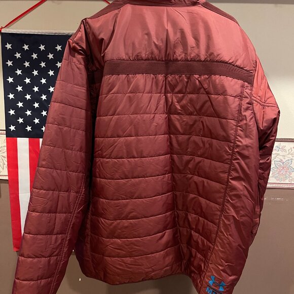 Under Armour UA Storm full zip jacket XL Maroon - Picture 2 of 2